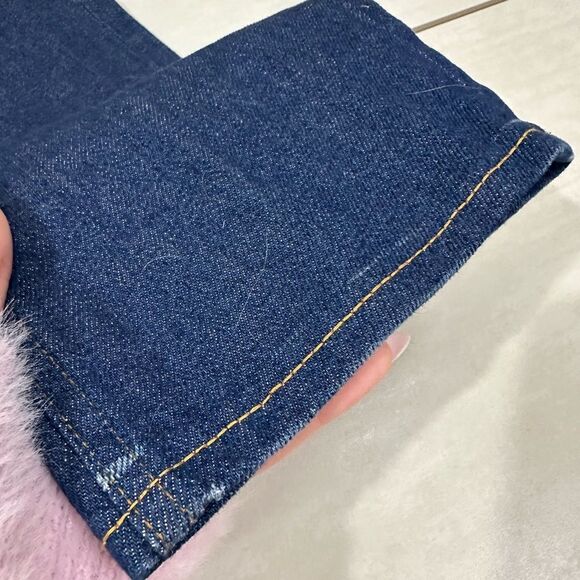 Swedish Hasbeens Short Slim Leg Dark Denim Jeans​ - Picture 11 of 11